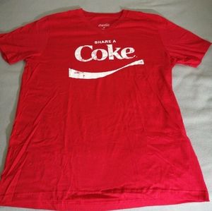 Coca Cola Share A Coke V-Neck T-Shirt L